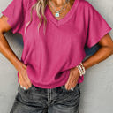 Bright Pink Small Hidden Gems | Cute and Casual Textured Top