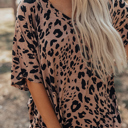  HIDDEN GEMS | Wild Leopard V-Neck Tee