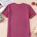  HIDDEN GEMS Heather Short Sleeve Top