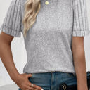  HIDDEN GEMS Heather Short Sleeve Top