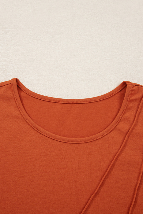 HIDDEN GEMS | Asymmetric Seam Long Sleeve Top