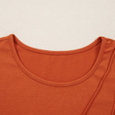  HIDDEN GEMS | Asymmetric Seam Long Sleeve Top