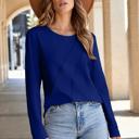  HIDDEN GEMS | Asymmetric Seam Long Sleeve Top