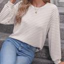  HIDDEN GEMS Everyday Stripe Long Sleeve Top