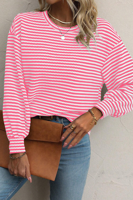 HIDDEN GEMS Everyday Stripe Long Sleeve Top