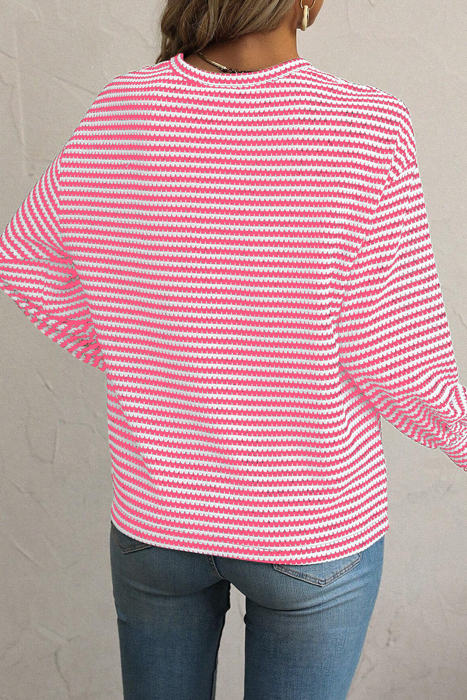 HIDDEN GEMS Everyday Stripe Long Sleeve Top