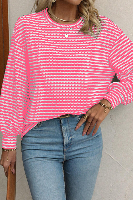 HIDDEN GEMS Everyday Stripe Long Sleeve Top