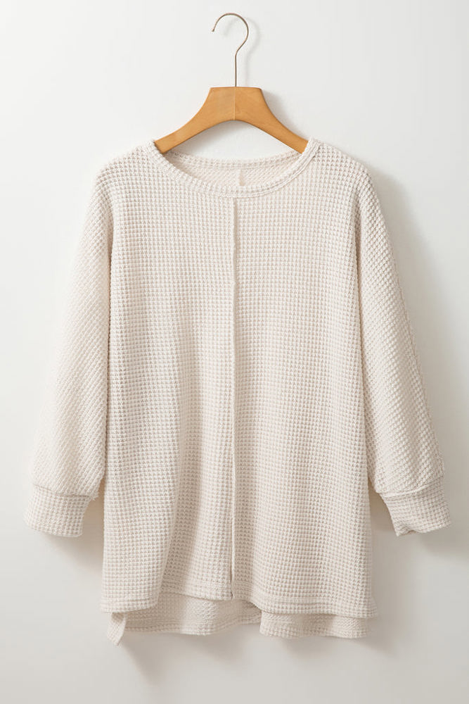 The Essential Oversize Waffle Top