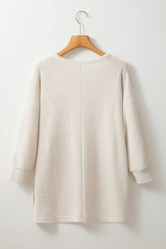 The Essential Oversize Waffle Top