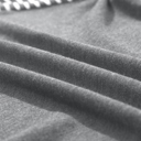  HIDDEN GEMS | Stripe Patchwork Long Sleeve Top