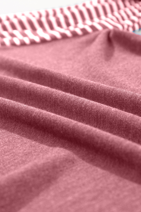 HIDDEN GEMS | Stripe Patchwork Long Sleeve Top