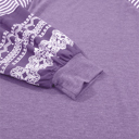  HIDDEN GEMS | Stripe Patchwork Long Sleeve Top