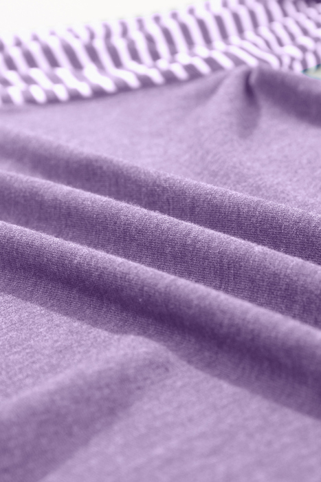 HIDDEN GEMS | Stripe Patchwork Long Sleeve Top
