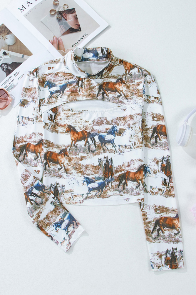 The Wild Horse Cut Out Top