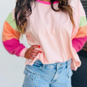  HIDDEN GEMS The Chriselle Colorblock Top