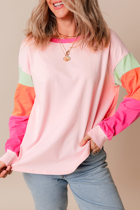 HIDDEN GEMS The Chriselle Colorblock Top