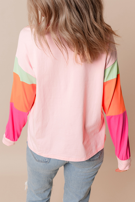 HIDDEN GEMS The Chriselle Colorblock Top