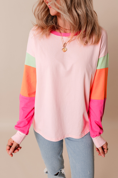 HIDDEN GEMS The Chriselle Colorblock Top