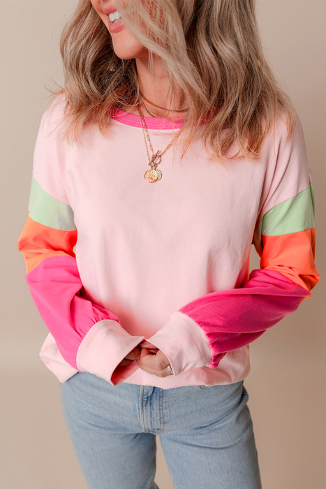 HIDDEN GEMS The Chriselle Colorblock Top