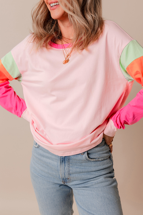HIDDEN GEMS The Chriselle Colorblock Top
