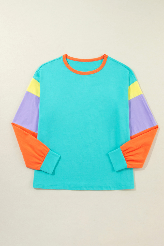 HIDDEN GEMS The Chriselle Colorblock Top