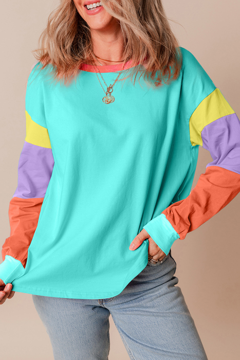 HIDDEN GEMS The Chriselle Colorblock Top