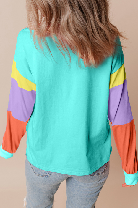HIDDEN GEMS The Chriselle Colorblock Top
