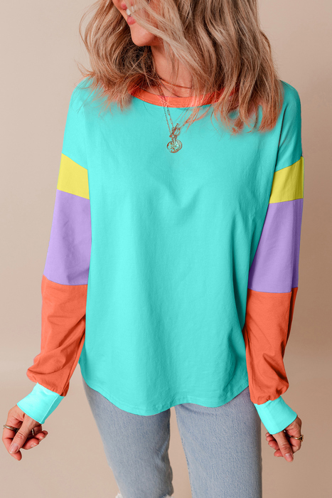 HIDDEN GEMS The Chriselle Colorblock Top
