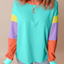  HIDDEN GEMS The Chriselle Colorblock Top