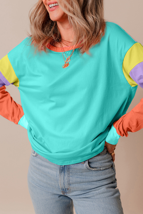 HIDDEN GEMS The Chriselle Colorblock Top