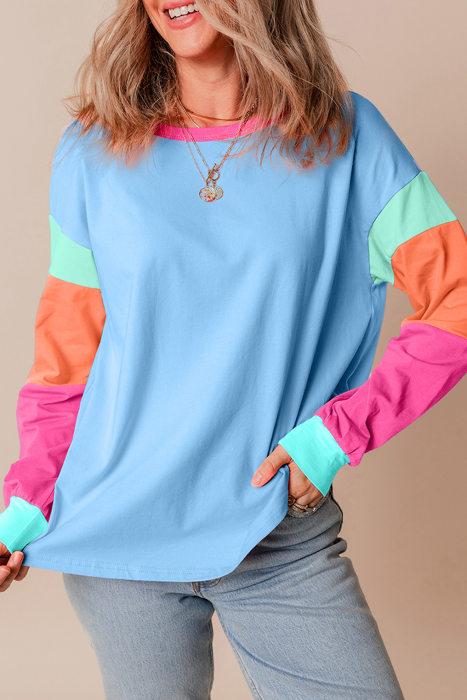 HIDDEN GEMS The Chriselle Colorblock Top