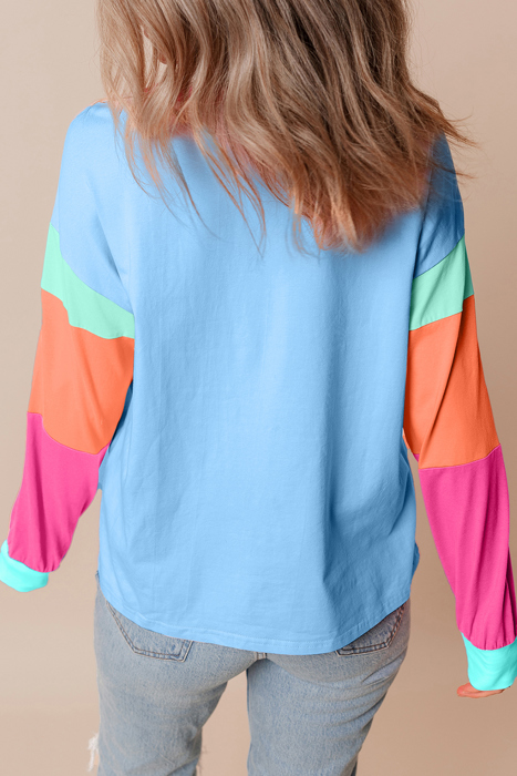 HIDDEN GEMS The Chriselle Colorblock Top