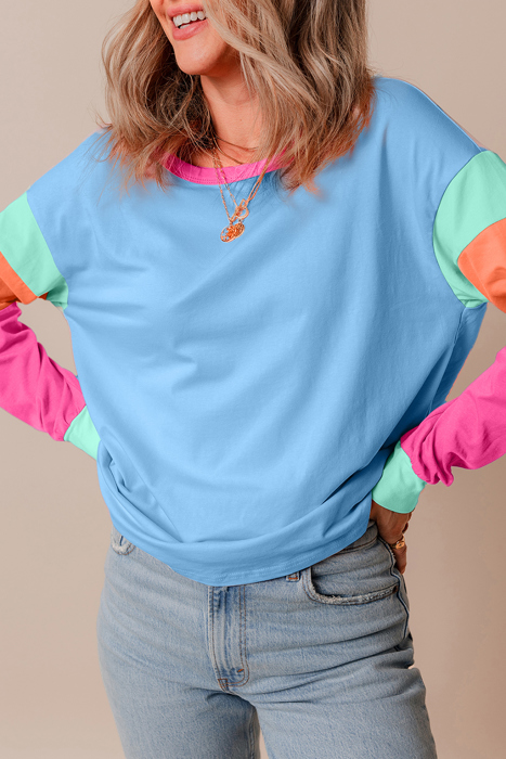 HIDDEN GEMS The Chriselle Colorblock Top