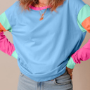 HIDDEN GEMS The Chriselle Colorblock Top