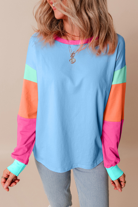 HIDDEN GEMS The Chriselle Colorblock Top