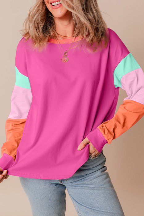 HIDDEN GEMS The Chriselle Colorblock Top