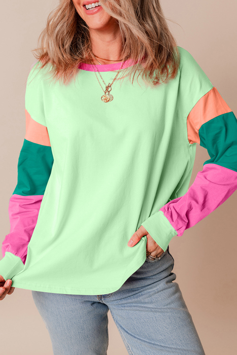 HIDDEN GEMS The Chriselle Colorblock Top