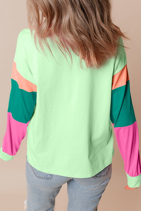 HIDDEN GEMS The Chriselle Colorblock Top