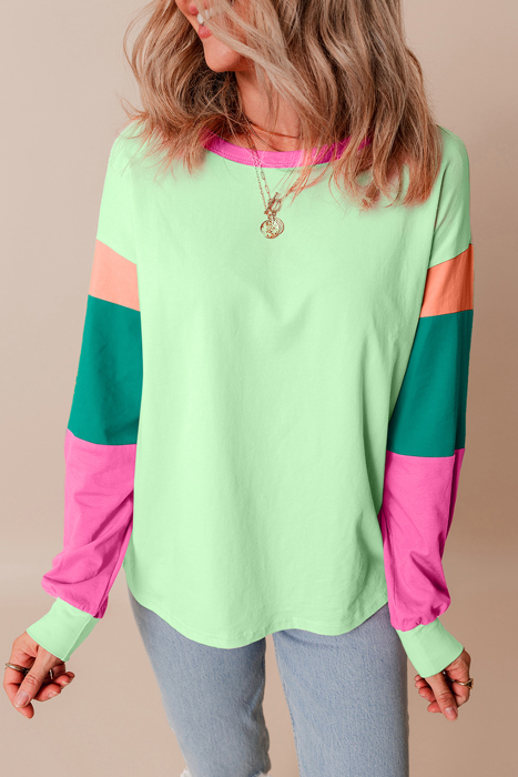 HIDDEN GEMS The Chriselle Colorblock Top