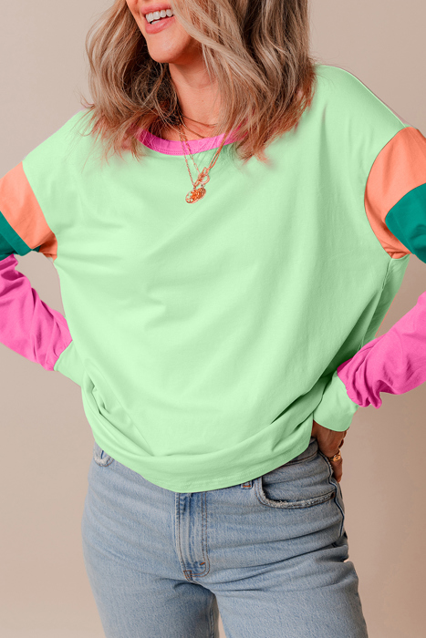 HIDDEN GEMS The Chriselle Colorblock Top