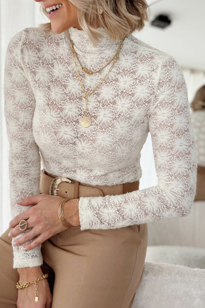 SULTRY LACE LONG SLEEVE TOP