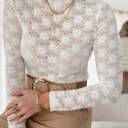  SULTRY LACE LONG SLEEVE TOP