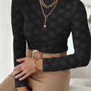  SULTRY LACE LONG SLEEVE TOP