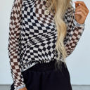  The Checker Daze Mesh Top