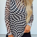  The Checker Daze Mesh Top