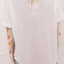  HIDDEN GEMS Floral Mesh Sleeve Tee