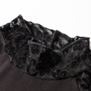  HIDDEN GEMS | Floral Lace Patchwork Long Sleeve Top