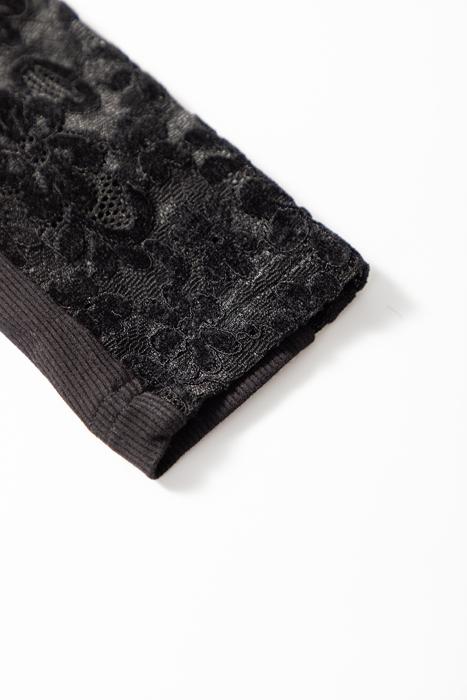 HIDDEN GEMS | Floral Lace Patchwork Long Sleeve Top