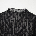  HIDDEN GEMS | Floral Sheer Lace Long Sleeve Top