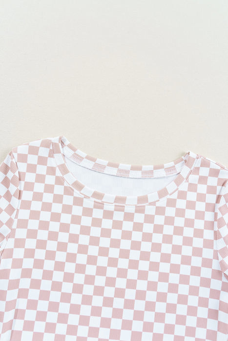 HIDDEN GEMS | Classic Checker Ribbed T-Shirt